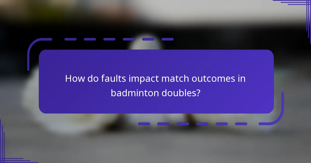 ¿Cómo impactan los errores en los resultados de los partidos de dobles de bádminton?